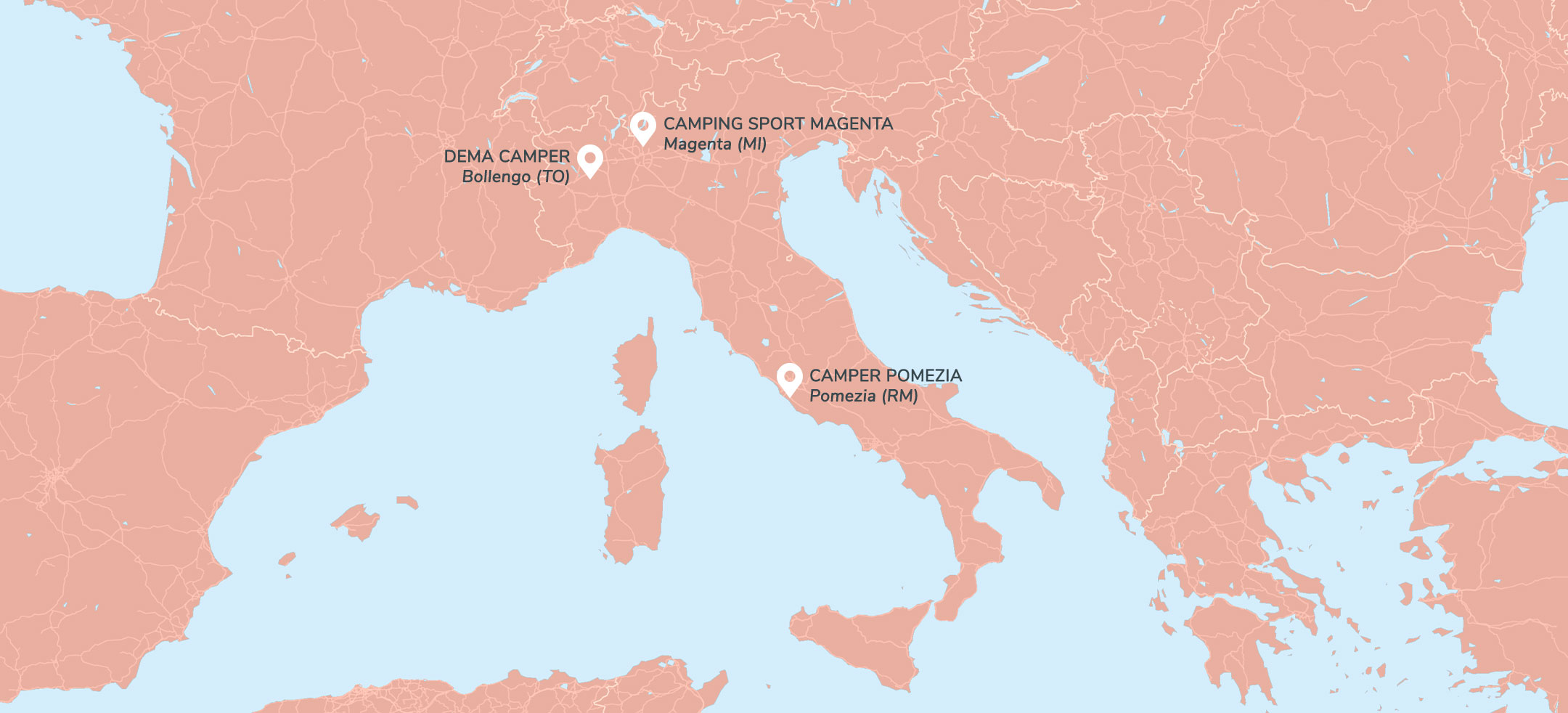 Mappa rivenditori Notin Italia